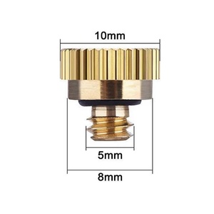 Garden Cooling Mister System 0.016" Orifice (0.4mm) Thread UNC 10/24 Low <b>Pressure</b> Brass Misting Nozzles Water Mister Nozzle Tip - Product Image 2