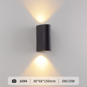 Lámpara de Jardín Exterior de 12W con Doble Cabezal, <span class=keywords><strong>Luminarias</strong></span> LED Nocturnas Únicas a Prueba de Agua con Base de Aluminio - Product Image 2