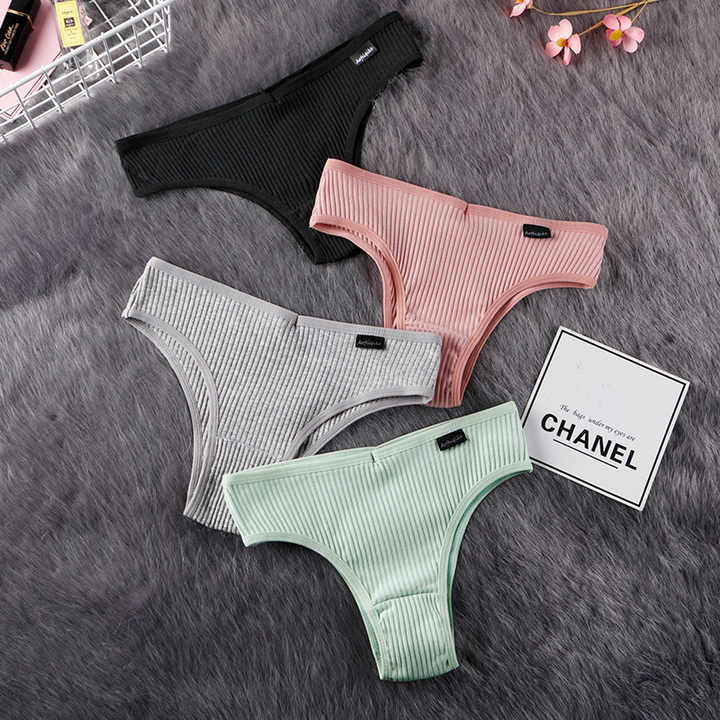 High Quality T-back Sports comfort Underwear For Women Solid Soft