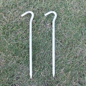 Aluminum Alloy Tent Ground Pegs Question Mark Hexagonal Figure-Eight Pegs <b>Camping</b> Ground Mat & Tarpaulin Accessories - Product Image 3