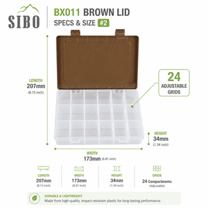 Boîte de rangement pour leurres de pêche double face, couleur personnalisée, fabriquée en usine OEM, boîte à leurres en plastique, étanche, boîtes de pêche - Product Image 4