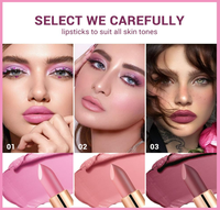 Ensemble de gloss à lèvres minéral luxueux brillant de 24 couleurs, rouge à lèvres vegan imperméable, longue tenue, hautement pigmenté, hydratant, maquillage liquide