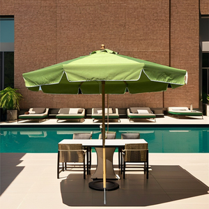 Directo de fábrica Muebles de jardín al aire libre Marco de aluminio grande Sombrilla 3M Terraza Sombrilla Piscina Playa Restaurante Ajustes al aire libre - Product Image 1