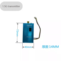 Kit de Transmisor y Receptor de Video de Largo Alcance de 1.5GHz y 1500mW, Sistema Inalámbrico Mini de 3000m para Cámaras CCTV, Helicópteros y FPV Metálico