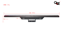 Barra de Matriz LED de 40*5W RGBW 3-en-1 con Mapeo de Píxeles, Luz de Escenario Profesional DMX512 para Fiestas y Uso en Escenarios