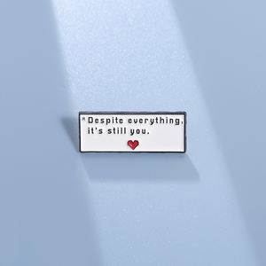 Ролевая игра Undertale Цитата эмалированная брошь модная одежда аксессуары подарок - Product Image 2