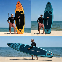 Planche de paddle gonflable personnalisée 335x81x15cm en PVC tout usage avec pont en EVA Drop Stitch pour débutants et avancés, pompe et pagaie incluses