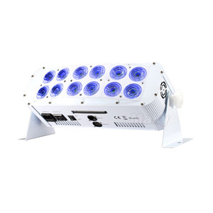 Potente Iluminación LED con Batería, Luces Inalámbricas DMX Wash Uplights 12x18W RGBWA+UV con WIFI e IR para <span class=keywords><strong>DJ</strong></span>, Bodas, Fiestas y Eventos - Product Image 5