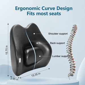 เบาะรองหลังเมมโมรี่โฟม Sanlead <span class=keywords><strong>ส</strong></span>ำหรับเบาะ<span class=keywords><strong>รถ</strong></span>ยนต์ Audi ระดับหรู ช่วยรองรับหลัง<span class=keywords><strong>ส</strong></span>่วนล่างและเอว พร้อมปรับระดับความ<span class=keywords><strong>ส</strong></span>ูงได้ฟรี - Product Image 4