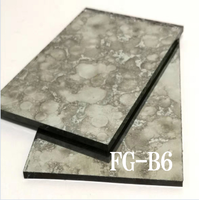 Luxury Top Quality Vintage Tinted Silver Mirror Classical Decorative Antique Color Aluminum Wall Mirror Sheet Glass