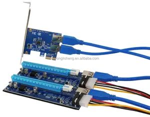 PCI E 1 bis 3/4/2 PCI Express 1X-Steckplätze Riser-Karte Mini ITX auf externe 3 PCI-E-Steckplatz adapter PCIe-Port-Multiplier-Karte