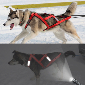 Arnés para mascotas nuevo 2025, correa de tracción de peso altamente reflectante de lujo, arnés para perros de trineo grande ajustable personalizado, arnés para mascotas sin estrangulamiento - Product Image 1