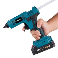 Pistolet à colle chaude sans fil 600W, anti-brûlure, rechargeable, 10 bâtons de colle de 11 mm à embout en cuivre, double température, 14 cm, pour bricolage domestique