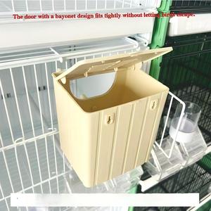Nichoir pour oiseaux externe et interne en plastique écologique avec fermeture à bouton - Product Image 5