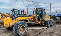 Niveleuse à moteur lourde Shantui SG21 B6, 210 CV, moteur Cummins, forte puissance de terrassement, engin de construction routière pour l'Afrique et le Sud-Est