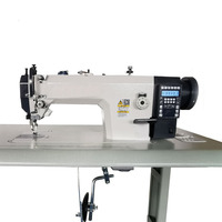 Machine à coudre industrielle Heavy Duty électronique manuelle point noué tout en un plat vêtements machines machine à coudre industrielle