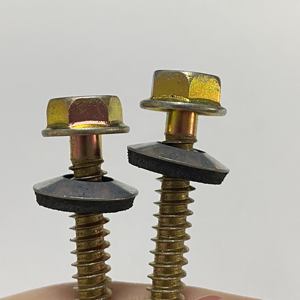 ヘックスウェハーヘッドセルフタッピングネジEPDM結合洗濯機付き木製 - Product Image 6