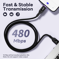 Câble USB A vers USB C, charge rapide, nylon tressé, 3A, chargeur micro USB type C, câble de charge rapide