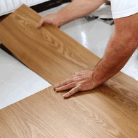 Revêtement de sol SPC à verrouillage 100 % étanche et résistant à l'usure pour hôtels, installation facile, silencieux, intérieur, 6 mm, en stock