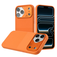 Coque de téléphone antichoc en silicone liquide avec anneau métallique pour appareil photo à trous fins et touches latérales métalliques de haute qualité pour iPhone 17, 17 Pro, 18 Pro Max