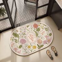 Tapis de yoga rond en gel de silice, de haute qualité, portable, léger, super absorbant, antidérapant, lavable, pour l'entraînement
