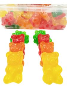 निजी लेबल निर्माता के भालू के आकार की चगी जेली कैंडी हलाल प्रमाणित वास्तविक फल रस स्वाद - Product Image 5