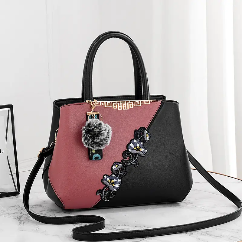 Hot Sale Luxury Embroidery Floral Leather Ladies Purse 2022 Fashion Female Crossbody Bags Women Shoulder Tote Hand Bags