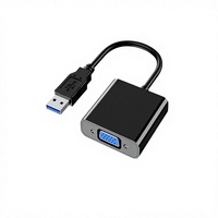 Câble adaptateur USB 3.0 vers VGA transfrontalier pour extension PC-écran avec blindage en cuivre