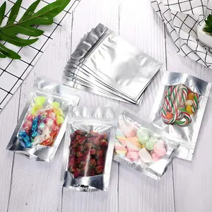 Op Maat Bedrukt Food Grade Plastic Aluminiumfolie Tas Stand-Up Mylar Zak Gedroogde Fruitthee Voedselverpakking