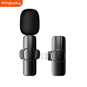 Kinglucky M19 Xách Tay Loại C Không Dây Ve Áo Lavalier Microphone 15 Giờ Làm Việc Clip Microphone Cho Video Trực Tiếp - Product Image 1