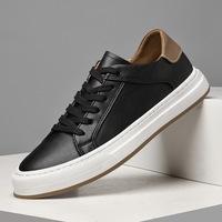 Chaussures pour hommes de style européen, Nouveautés été 2025 : Jeunes, tendances, polyvalentes, en cuir, confortables pour les affaires