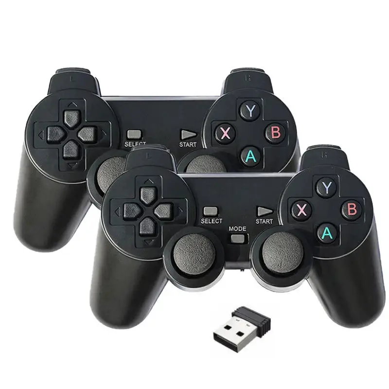 USB doubleshock controller black game handle PC computer handle double doubles For PS2 shape wired handle doubleshock controller