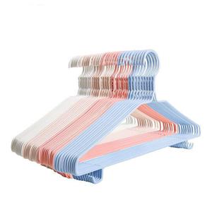 Metal <b>Hangers</b> With Coating Non Slip Non Marking For Clothes Pants Underwear Storage Rectangle Standing Type 10 Pieces Random - Product Image 4