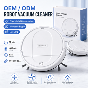 Aspiradora Robótica FCC ETL, 1600mAh Recargable, Automática, Ultra Delgada, Venta al Por Mayor para el Mercado de EE. UU. y Canadá, Directo de Fábrica - Product Image 1