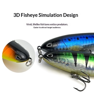 कृत्रिम हार्ड स्नान प्रोपेलर सतह ट्रैक्टर पेंसिल लुर हुक प्लास्टिक टोपवाटर मिडवाटर का उपयोग - Product Image 3