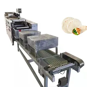 Industrial Electric Pita Lavash Bread Corn Flour Tortilla Taco Making Baking Production Line For Sale