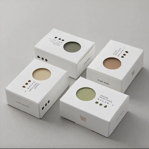 Коробка для мыла с индивидуальным логотипом, экологичная, с окошком, белая, с откидной крышкой, из белого картона, легко собирается, для ручной работы, упаковка для мыла - Product Image 3