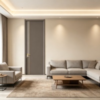 Puerta Interior de Polímero con Acabado Moderno Senji para Dormitorio, Habitación de Invitados, Cocina, Apartamento - Tamaño y Grosor Personalizables, Garantía de 3 Años