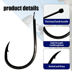 Anzuelo de pesca de <span class=keywords><strong>acero</strong></span> de alto carbono Serie Thousand, tipo pico curvo, con púa fina y barbilla, impresionante, para pesca de pargo en balsa, en gran cantidad - Product Image 2