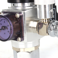 Régulateur de CO2 pour aquarium en aluminium à une seule étape DICI DC02-02C, solénoïde, compteur de bulles, clapet anti-retour, utilisation pour le paintball, pression de 0 à 90 psi
