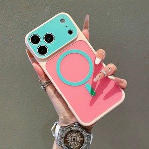 Candy Colorful Phone Case for 18 Pro Max 17 Pro Max 16 15 11 12 13 14 Back Cover Big View Window Camera Protector Funda Forros - Product Image 1