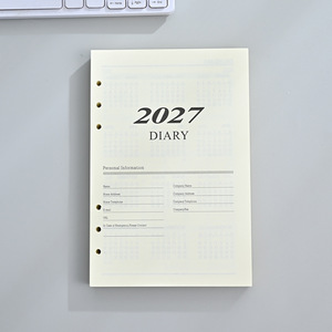 Neues Loseblatt-Notizbuch 2027 Englisch 365-Tage Tagesplaner Alternative A5 Thermopapier 80g/m² Beige Innenseiten Notizbuch auf Lager - Product Image 5