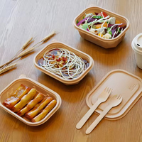 Vente en gros de récipients alimentaires au micro-ondes Boîte à lunch jetable à 1/2/3 compartiments Emballage alimentaire à emporter en plastique pour restaurant