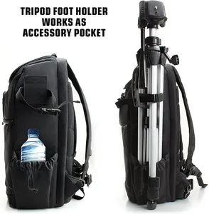 Nylon Travel Waterproof Large Custom SLR Video Bag Laptop Vintage Digital Dslr Camera Backpack For Photography