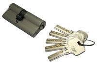 Juya — cylindre de serrure de porte en treillis noir, cylindre de sécurité OEM Hyland, 70mm, deux côtés