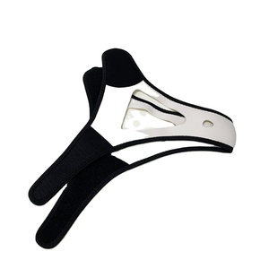 白い三角形のいびき防止ガード調整可能ないびきストッパージョーベルト男性用あごストラップ - Product Image 4