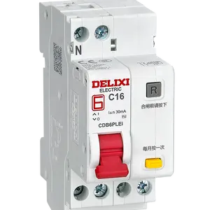 Токовый прерыватель тока Delixi CDB6PLEi 1P + N, 230 В переменного тока, 50 Гц