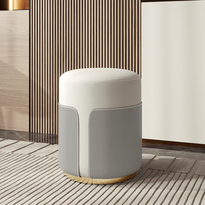 Tabouret de manucure moderne de luxe nordique dossier rotatif silencieux tabouret de maquillage bas Simple pour un usage domestique petits appartements chaises de salle à manger - Product Image 5