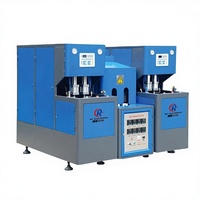 Máquina Sopladora de Botellas PET Semiautomática Controlada por PLC de la Mejor Calidad, Fabricada en China, con Moldeo por Soplado y Estirado, Garantía de 3 Años