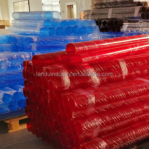 Landu rõ ràng cứng <span class=keywords><strong>plexiglass</strong></span> Ống tùy chỉnh kích thước độ dày ép đùn ống nhựa trong suốt rõ ràng Acrylic Ống - Product Image 5